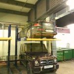 Two post car parking lift project