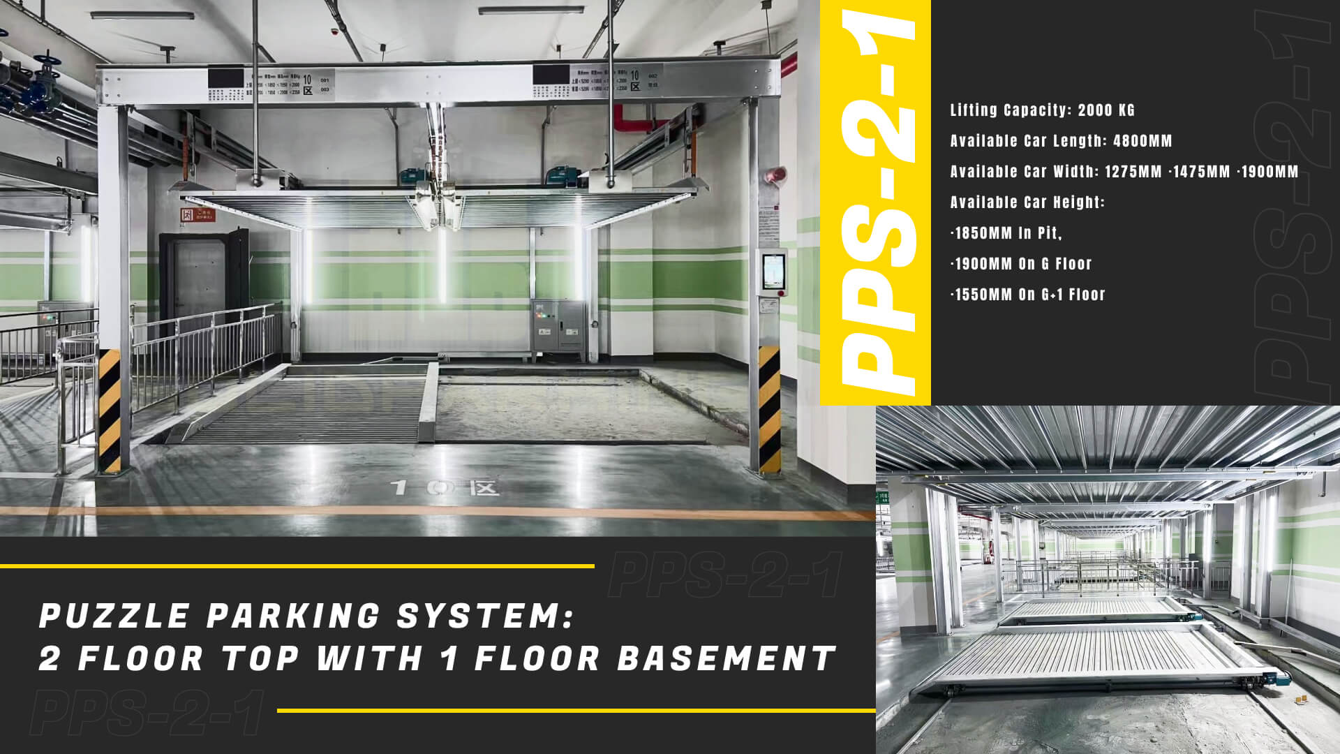 vehicle hoist used in automated parking system installation