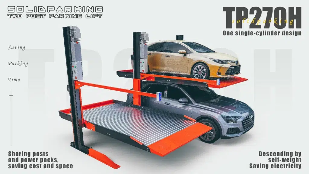 Two post car stacker