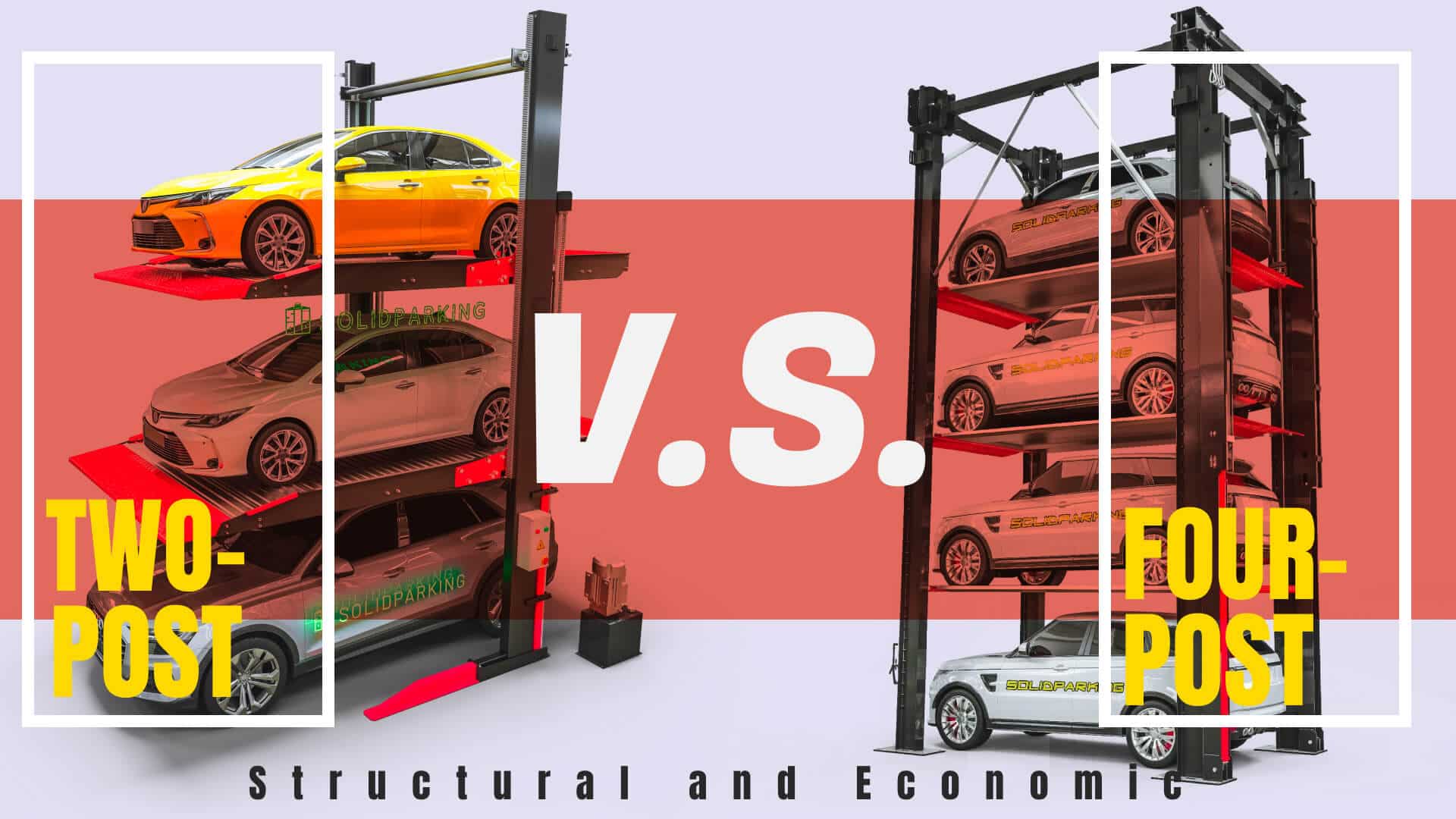 Hydraulic two-post car lift with dual safety locking system