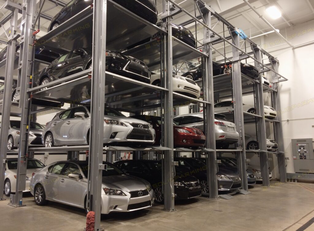 car lifts used in modern automotive service center